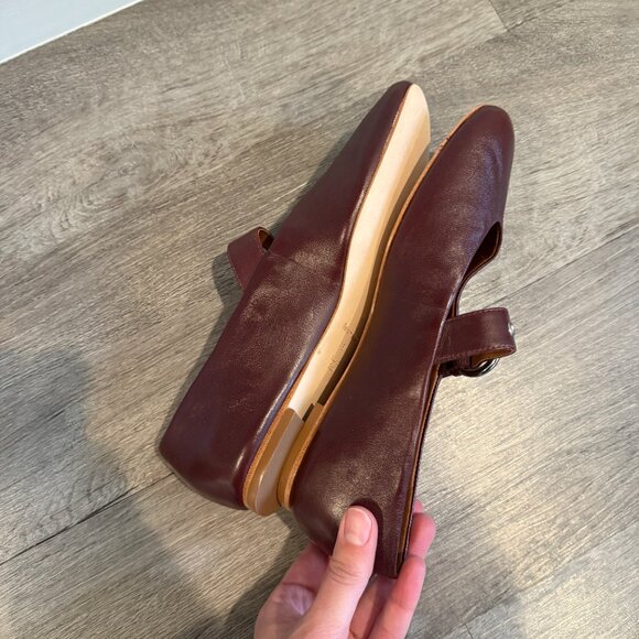Like New Reformation Bethany ballet flat in ruby - Picture 4 of 5